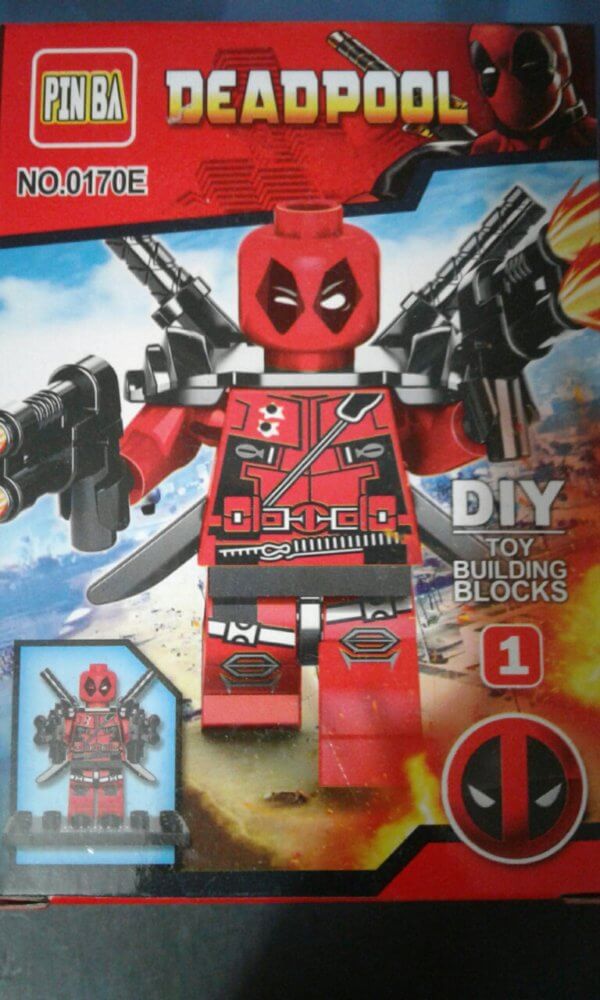 Dead Pool Lego imitación